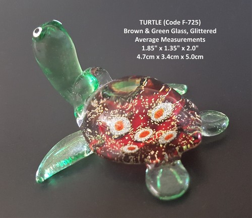 Blown glass turtle - glass, figurine