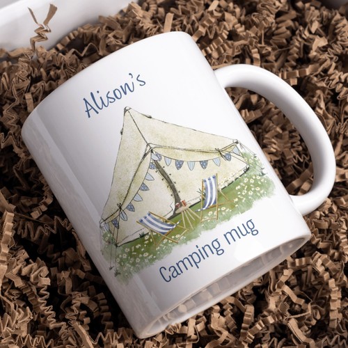 Personalised camping mug - personalised,