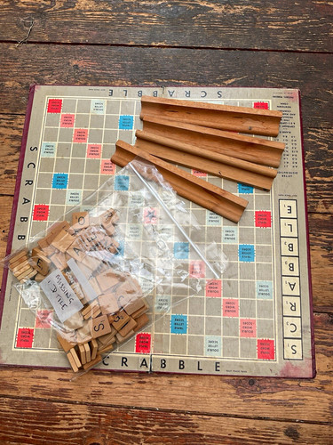 Vintage scrabble board - vintage,