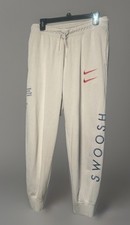 Nike Sportswear “Double Swoosh” Joggers Men’s Med Cream/Ivory Small Flaw (Hole)