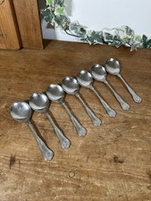 Vintage Soup Spoons X 7 Soup Spoons Kings Pattern Webber & Hill Ancestor