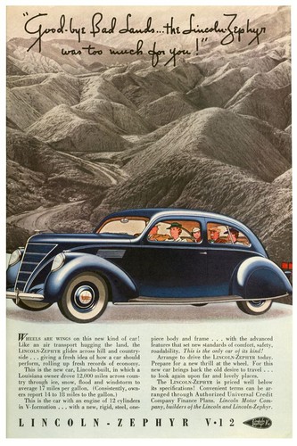 Lincoln zephyr v12 mid - lincoln,
