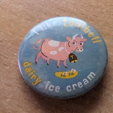 I Like Tonibell Dairy Ice Cream 1” Vintage 70s/80s Advertising Pin Badge