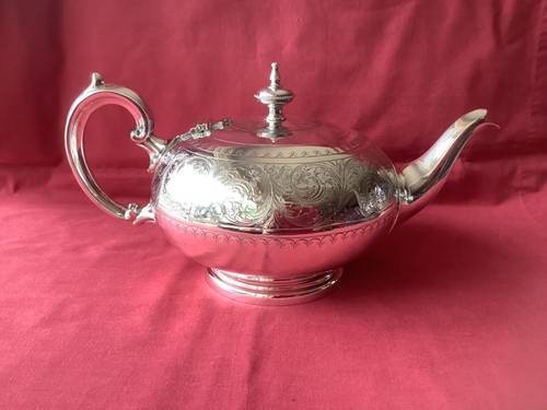 Vintage silverplate teapot - vintage,
