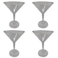 4 x Plastic Martini Cocktail