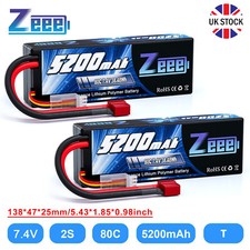 2X Zeee 2S LiPo Battery 7.4V