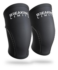 Breaking Limits Knee Sleeves – 7MM Neoprene Support for Powerlifting & Squats (X