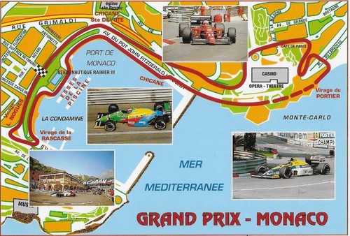 Monaco grand prix circuit map - prix,