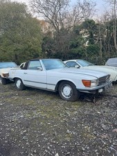 TWO MERCEDES R107 350SL V8 PROJECT BARN FIND 1972 - 1977