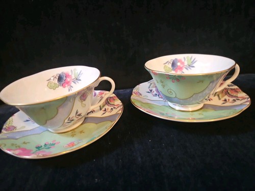 Fine pair bone china - pair, of