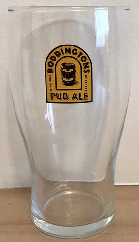 Boddingtons pub ale pint glass - pub,