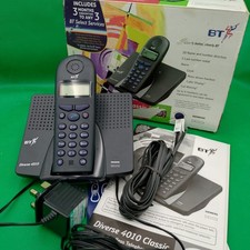 BT Diverse 4010 Classic Cordless Phone and Base Station Dark Blue NEW OLD STOCK