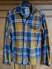 Next - Next Supply - Checked Shirt/Overshirt - Mustard, Blue, White - Medium