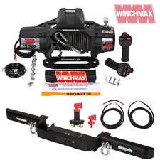 LAND ROVER DEFENDER WINCH + WINCH BUMPER LED + WIRING KIT + ISOLATOR  COMBO