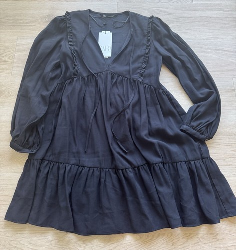 Zara dress black - zara, long