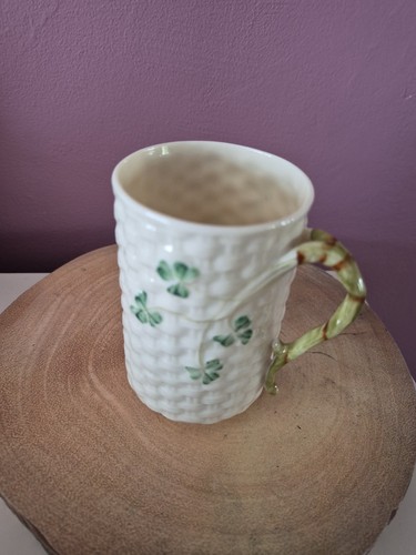 Belleek shamrock china mug - belleek,