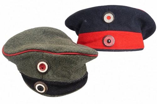 Ww1 german field caps 2 - ww1,