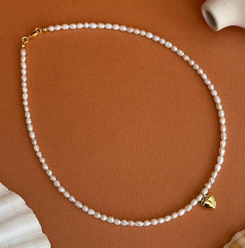Real freshwater pearl necklace - freshwater,