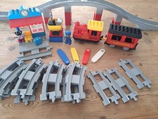 Duplo LEGO Steam Train Bridge Track 10872 Including Train and Carriage Bundle