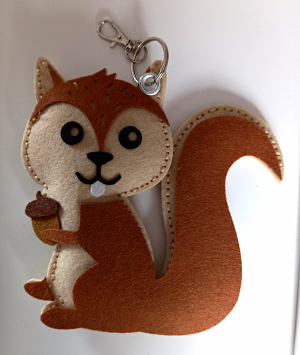 Felt squirrel animal - squirrel,