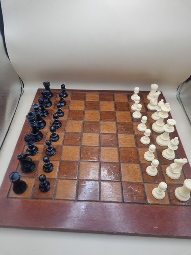 Vintage chess set pieces - vintage,