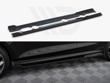 Side Skirts Diffusers V3 Maxton Design Gloss Black ABS For Ford Fiesta Mk8 ST