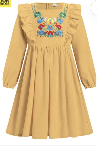 Girl mexican dress floral - dress,