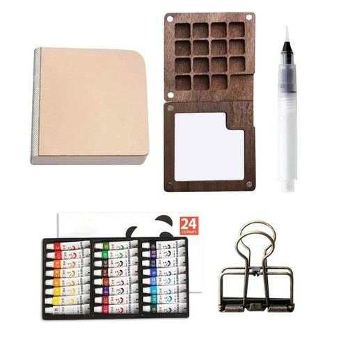 Mini travel watercolor - watercolor, 24