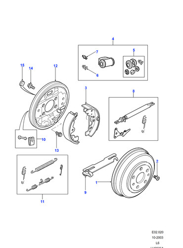 Land rover handbrake drum - handbrake,