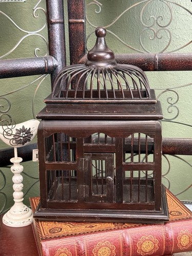 Primitive domed bird cage - domed,