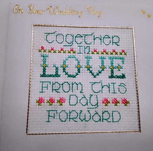 Wedding day card completed - wedding,