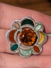 Scottish Agate Brooch