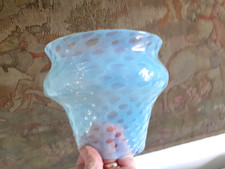 An Antique Vaseline Glass Oil lamp Shade c1880
