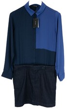 COP COPINE Shiki Dress Women's (EU) 40 2in1 Long Sleeve Shirt Mini Denim Skirt