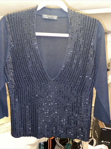 Zara sequin jumper large - zara,