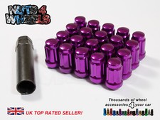 20 x Purple Spline Wheel Nuts M12x1.5 Fits Honda FR-V NSX Accord Type R Civic