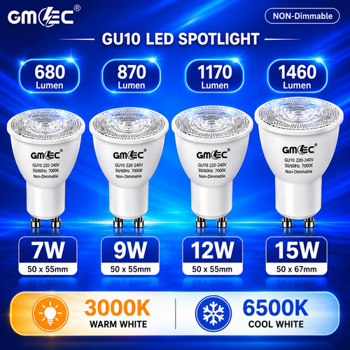 Gu10 led 12w 15w warm - 15w,