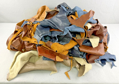 Leather scraps pounds - leather,