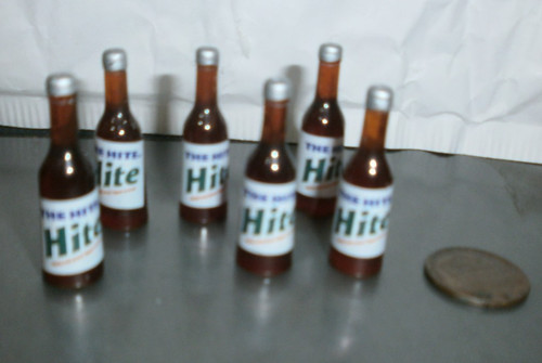 Beer bottles for diorama - bottles,