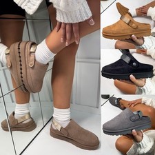 Women’s Platform Suede Clogs