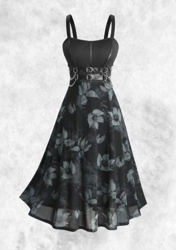 New black floral pattern - new,