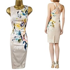 UK 10 KAREN MILLEN Nude Splash