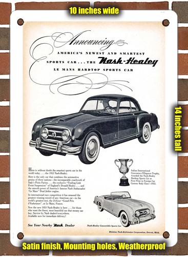 Metal sign 1953 nash - -,