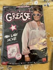 Grease Pink ladies any dress jacket and scarf & glasses set