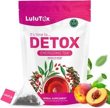 28PCS/Bag Lulutox Detox Tea Natural,De-Bloating Weight Loss Help Energy Tea