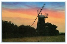 Postcard Burnham Overy Mill Norfolk Windmill Sunset