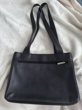 Tula Black Leather Shoulder Bag Handbag