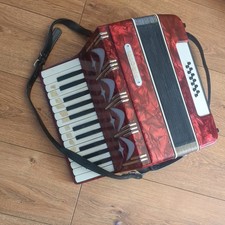 Vintage Firotti Piano Accordian 12 Bass with Case - DECENT COND