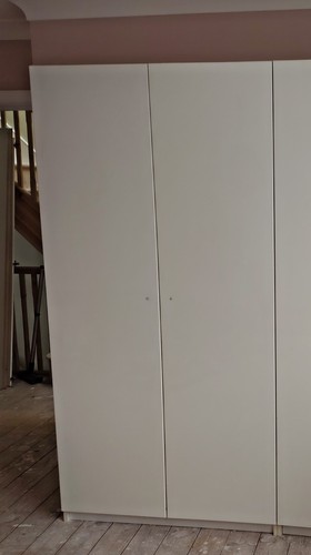 Ikea pax wardrobe - with, gloss