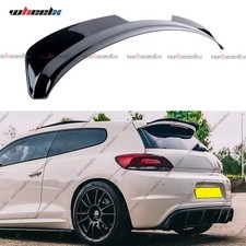 FOR VW SCIROCCO TSI TDI R 2015-2018 REAR ROOF BOOT SPOILER LIP WING GLOSS BLACK